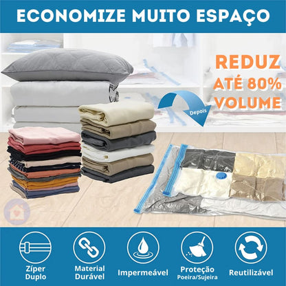 Organizador de roupa a Vácuo